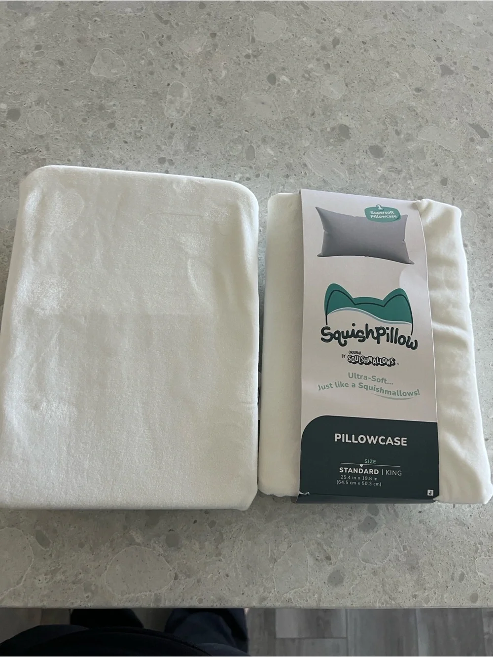 Squishpillow Ultra-Soft White Pillowcase - Standard